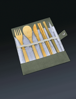 Bamboo Cutlery Wrap